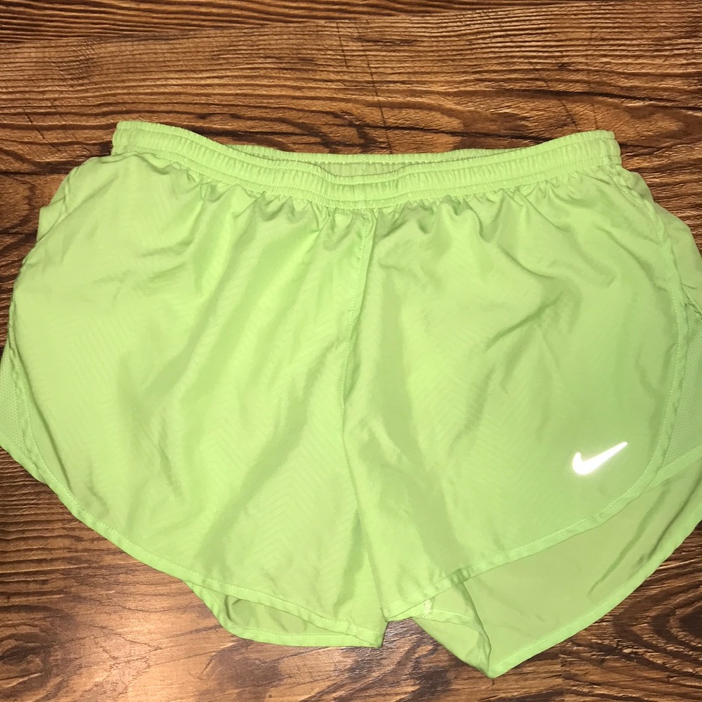 Lime green Nike shorts